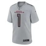 Men's Arizona Cardinals Kyler Murray Gray Atmosphere Fashion Game Jersey