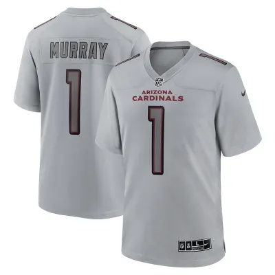 Men's Arizona Cardinals Kyler Murray Gray Atmosphere Fashion Game Jersey 01