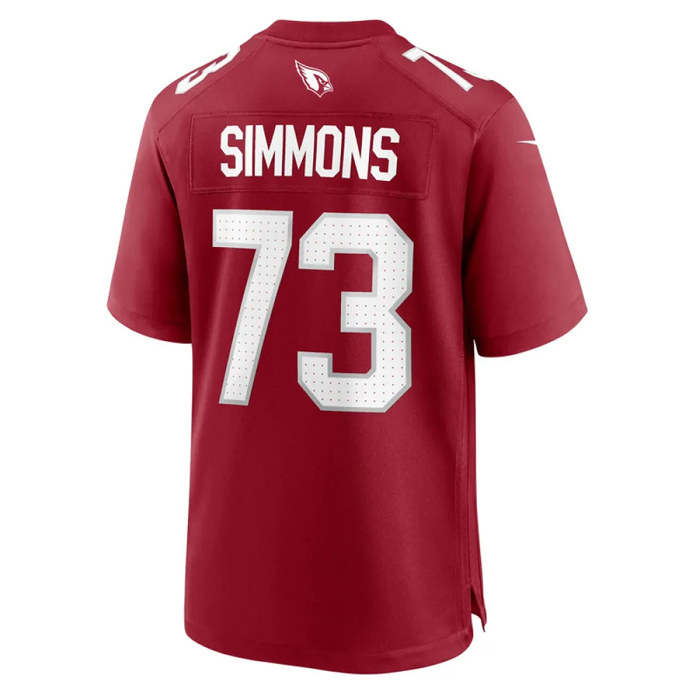 Men's Arizona Cardinals Lachavious Simmons Cardinal Team Game Jersey