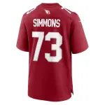 Men's Arizona Cardinals Lachavious Simmons Cardinal Team Game Jersey