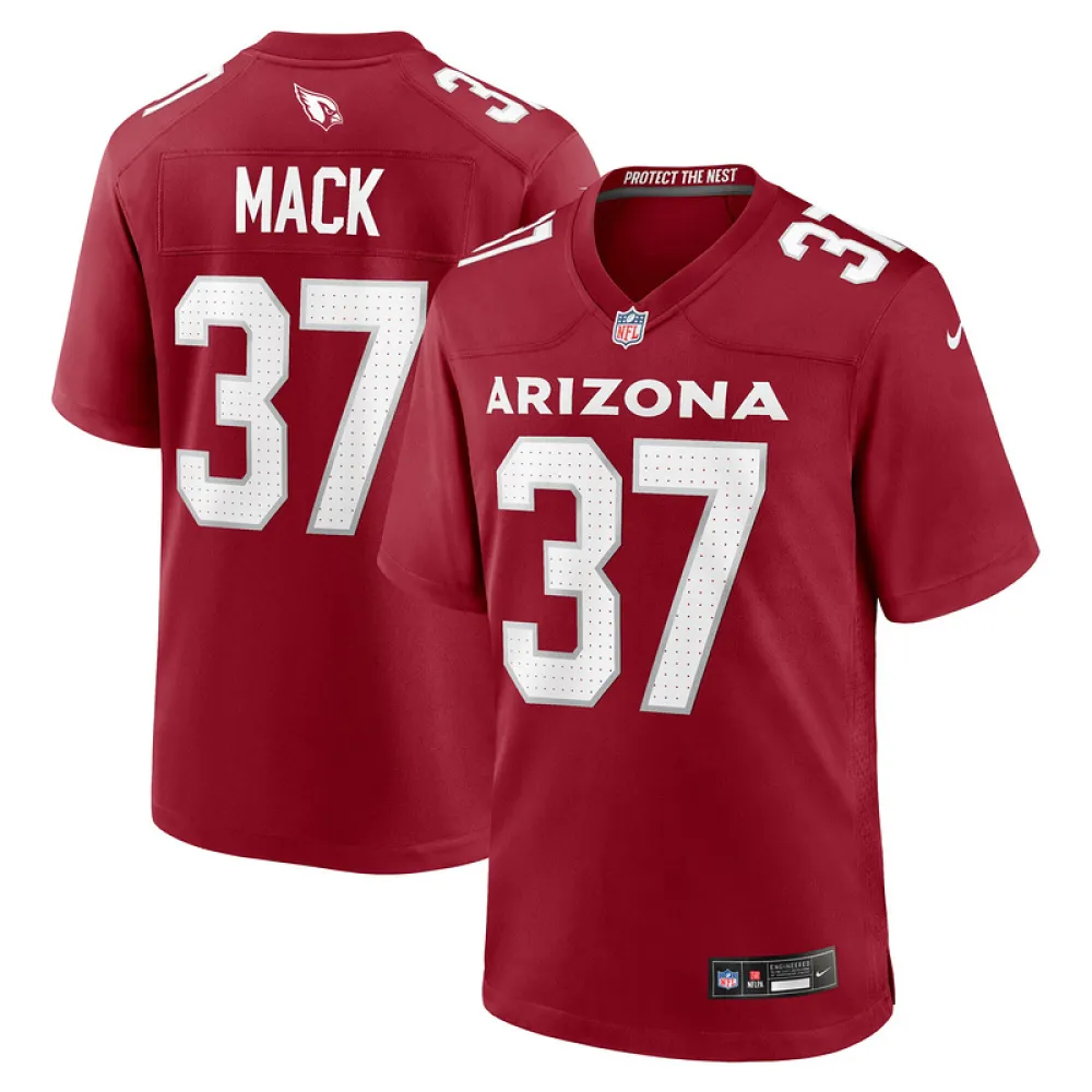 Men's Arizona Cardinals Marlon Mack Cardinal Team Game Jersey