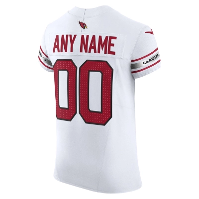 Men's Arizona Cardinals White Vapor F.U.S.E. Elite Custom Jersey 02