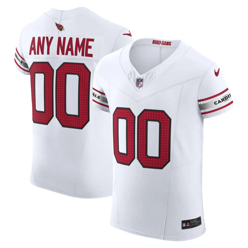 Men's Arizona Cardinals White Vapor F.U.S.E. Elite Custom Jersey