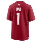 Men's Arizona Cardinals Number 1 Dad Cardinal Game Jersey