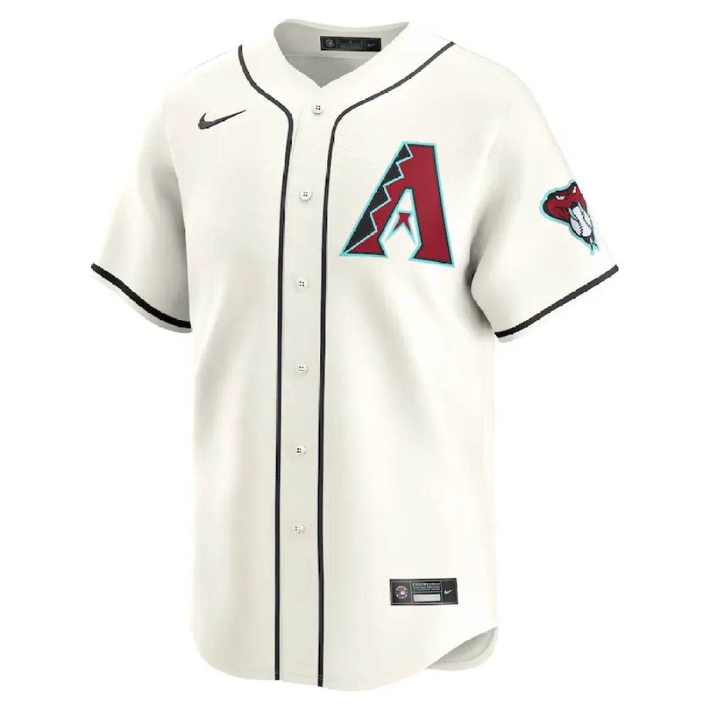 Men's Arizona Diamondbacks Ketel Marte White Home Limited Repica Player Name Jersey