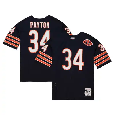 Men's Chicago Bears 1983 Walter Payton Navy Throwback Retired Player Jersey 01