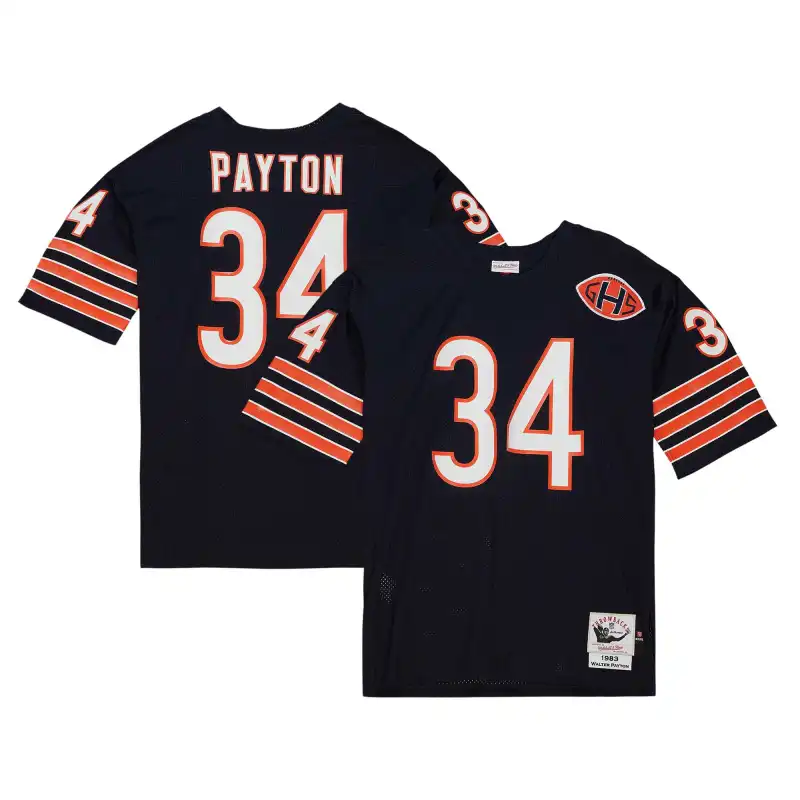 Men's Chicago Bears 1983 Walter Payton Navy Throwback Retired Player Jersey
