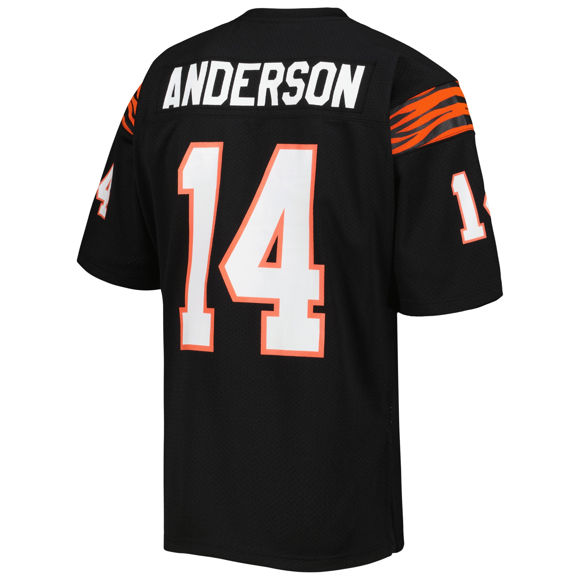 Men's Cincinnati Bengals 1981 Ken Anderson Black Throwback Retired Player Jersey