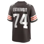 Men's Cleveland Browns Alex Leatherwood Brown Team Game Jersey