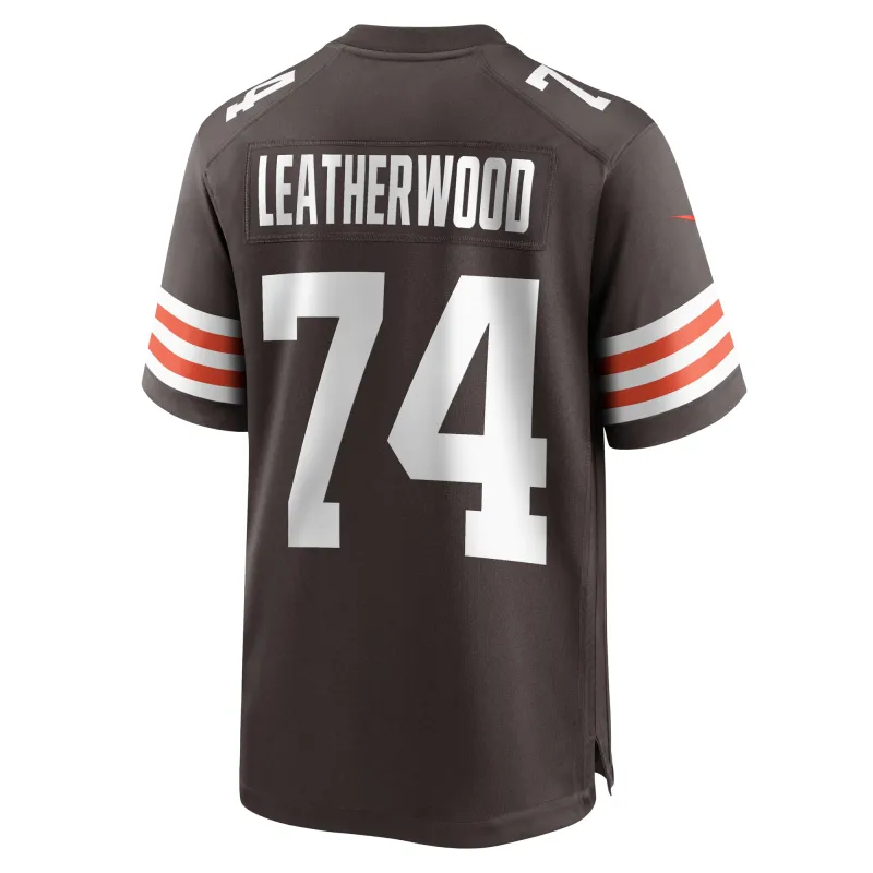 Men's Cleveland Browns Alex Leatherwood Brown Team Game Jersey