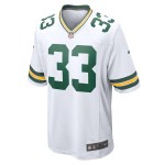 Men's Green Bay Packers Aaron Jones White Game Player Jersey