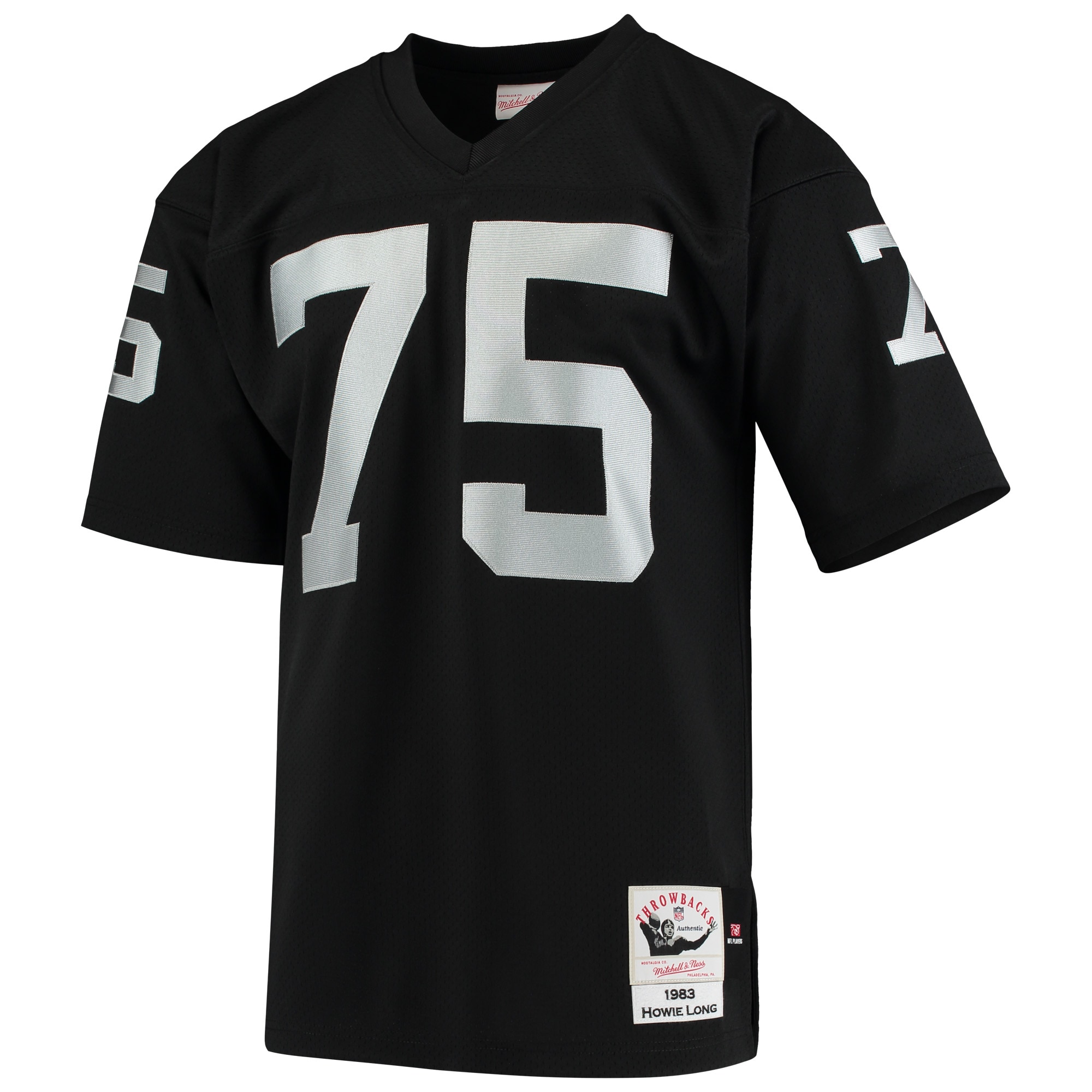 Men's Las Vegas Raiders 1983 Howie Long Black Throwback Retired Player Jersey