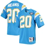 Men's Los Angeles Chargers 1994 Natrone Means Powder Blue Throwback Retired Player Jersey