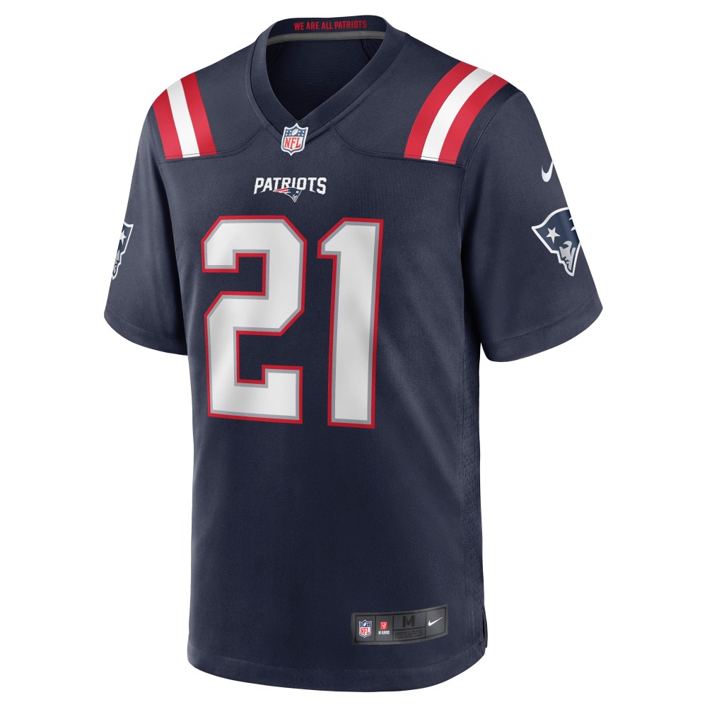 Men's New England Patriots Adrian Phillips Navy Game Jersey