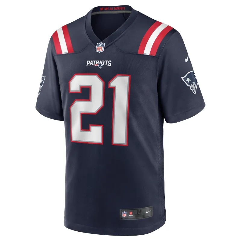 Men's New England Patriots Adrian Phillips Navy Game Jersey