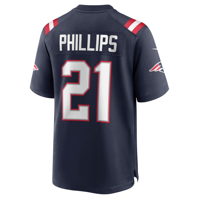 Men's New England Patriots Adrian Phillips Navy Game Jersey
