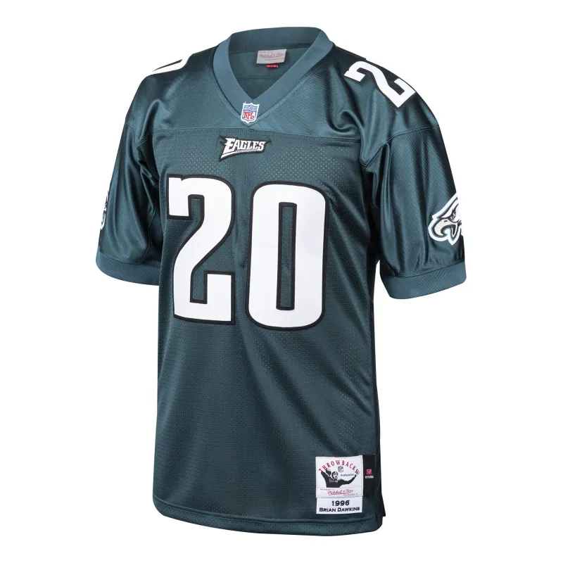 Men's Philadelphia Eagles 1996 Brian Dawkins Green Throwback Retired Player Jersey