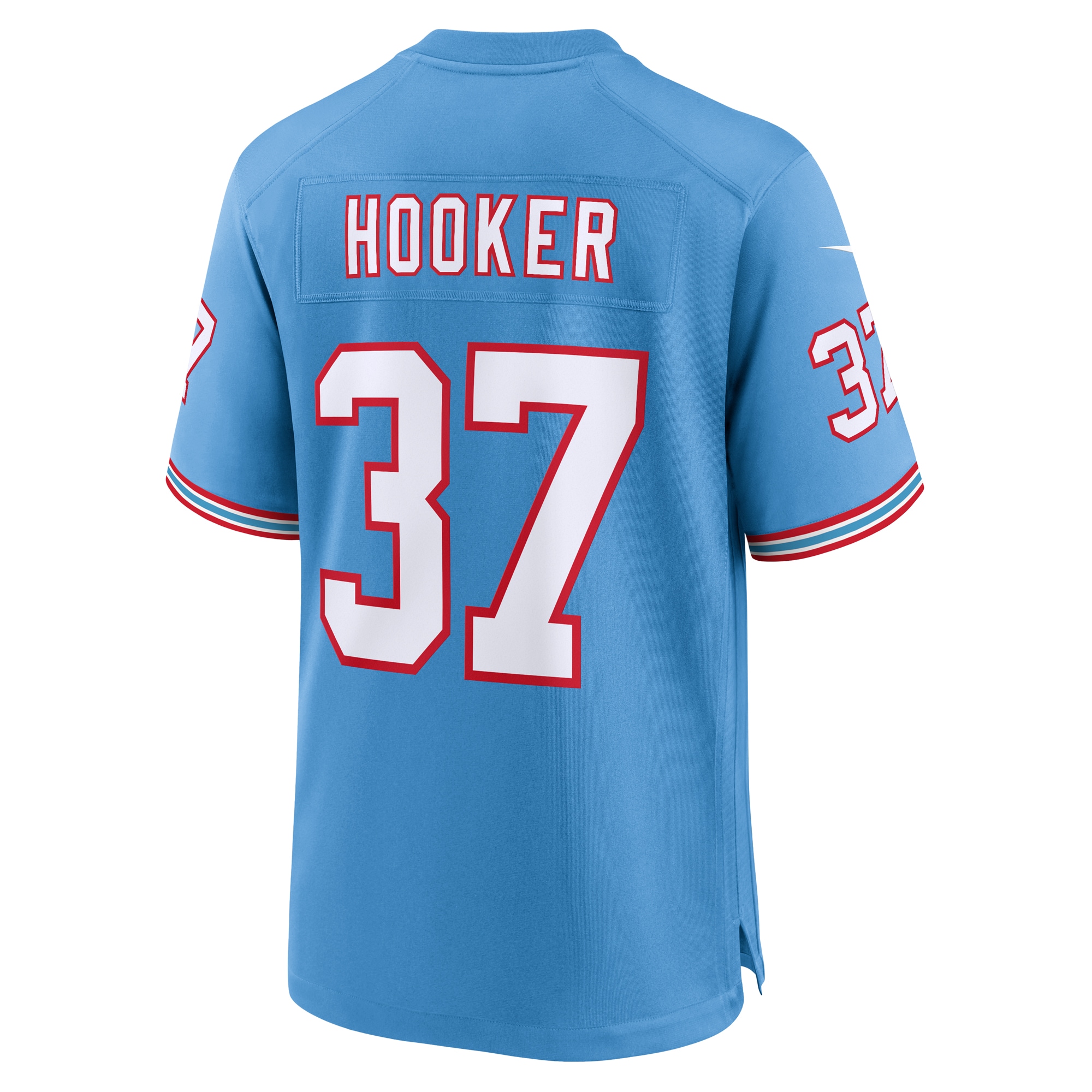 Men's Tennessee Titans Amani Hooker Light Blue Oilers Throwback Player Game Jersey