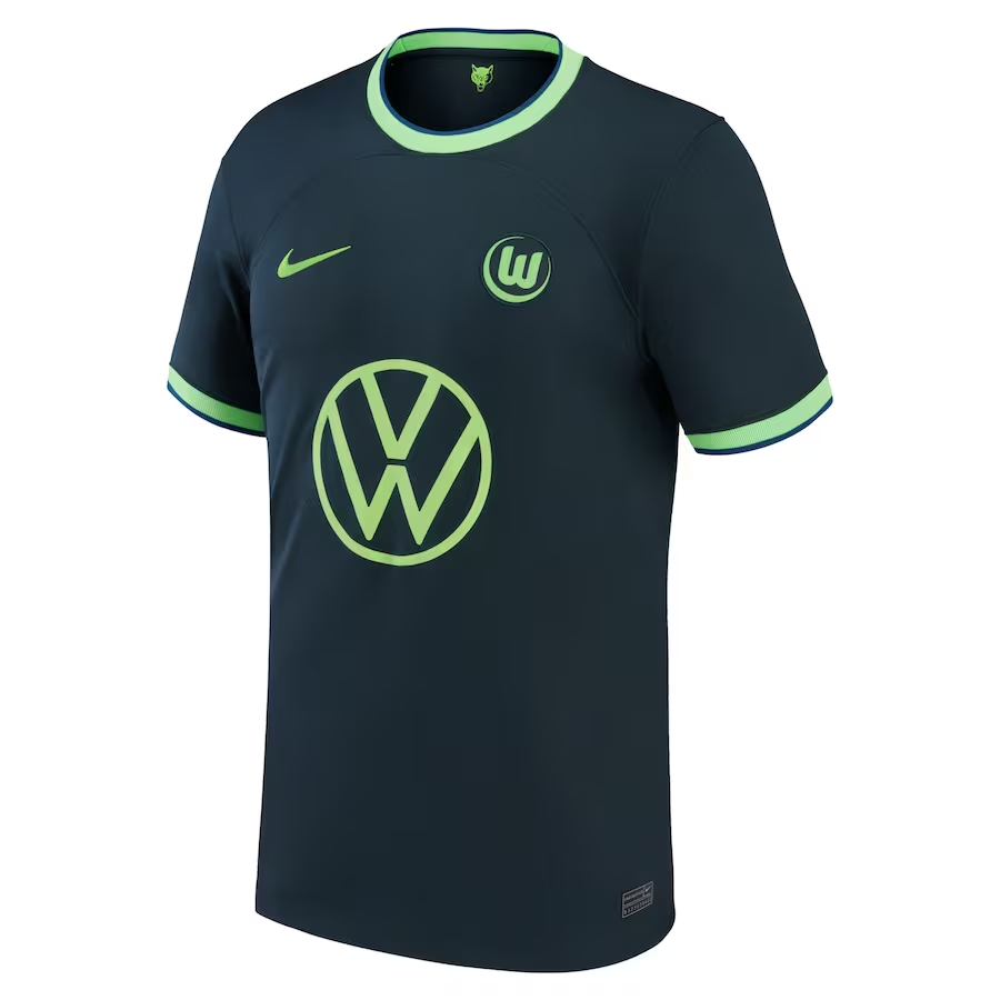 Bundesliga 22/23 VfL Wolfsburg Away Youth Soccer Jersey