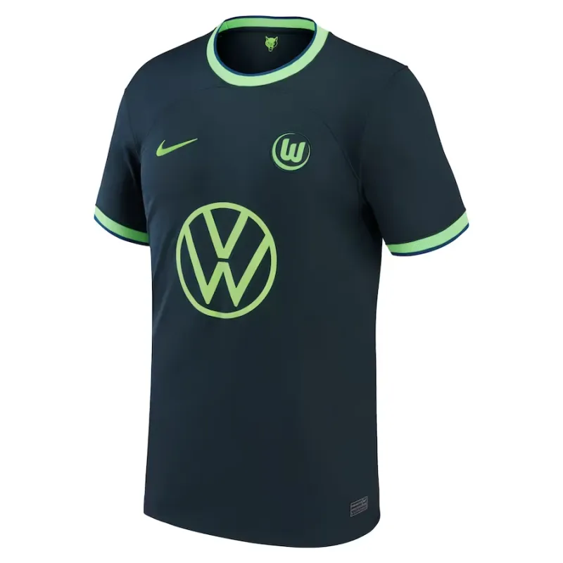Bundesliga 22/23 VfL Wolfsburg Away Youth Soccer Jersey
