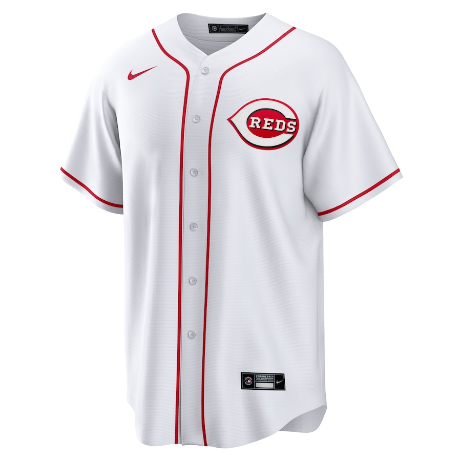 Men's Cincinnati Reds Elly De La Cruz White Home Replica Player Name Jersey