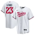 Men's Minnesota Twins Royce Lewis White Home Replica Player Name Jersey