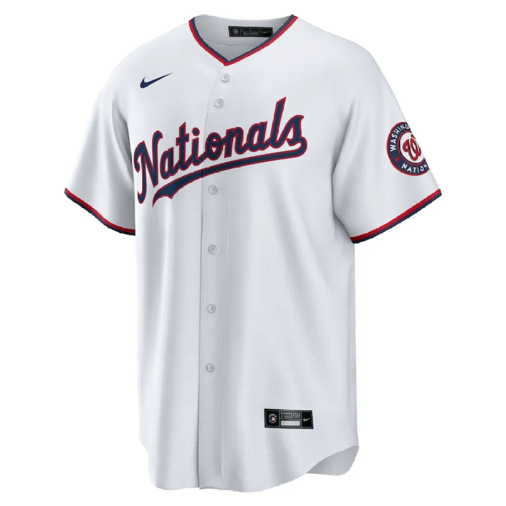 Men's Washington Nationals Stephen Strasburg White Home Replica Player Name Jersey