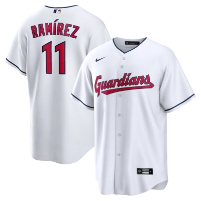 Men's Cleveland Guardians José Ramírez White Home Replica Player Name Jersey  01