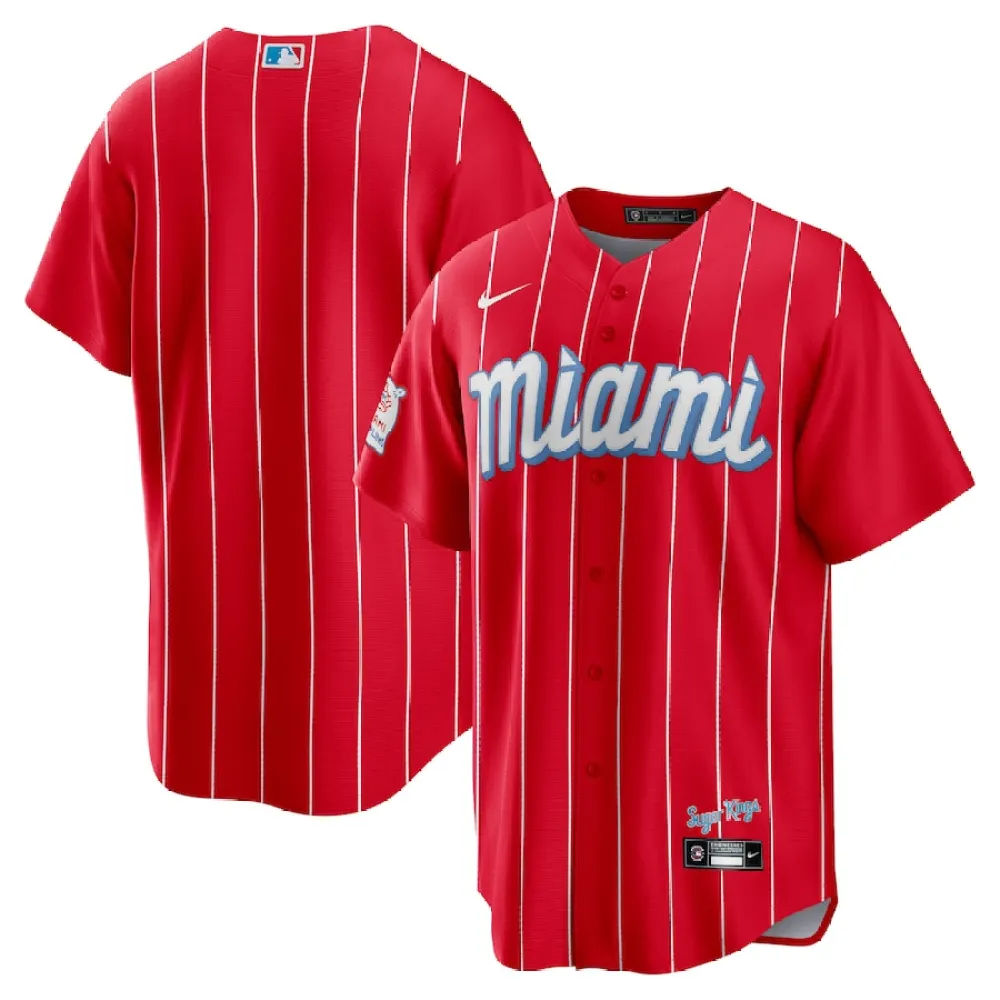 Men's Miami Marlins Red City Connect Replica Team Jersey