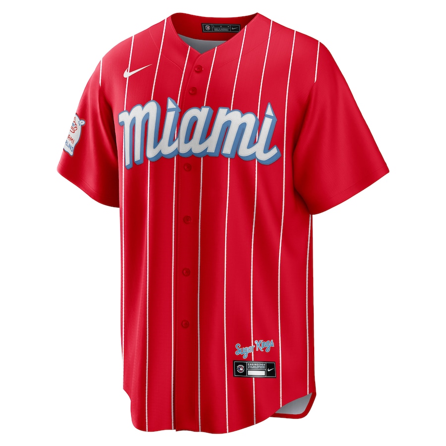 Men's Miami Marlins Red City Connect Replica Team Jersey
