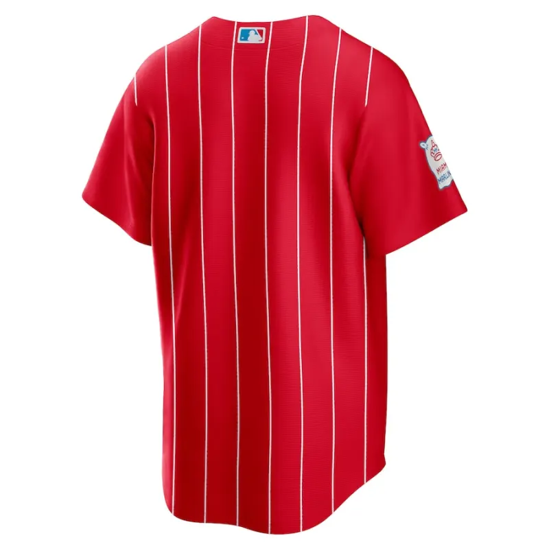 Men's Miami Marlins Red City Connect Replica Team Jersey