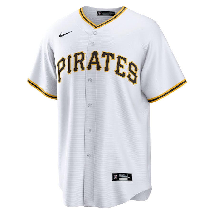 Men's Pittsburgh Pirates Roberto Clemente White Home Replica Player Name Jersey