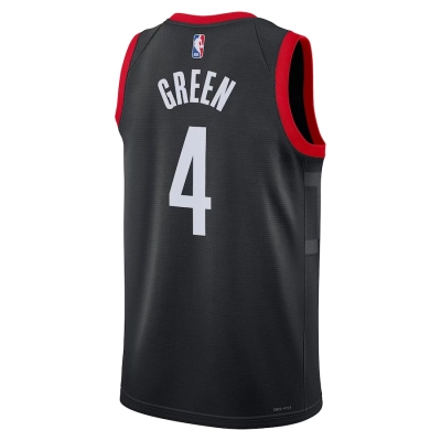 Jalen Green Houston Rockets Unisex Swingman Jersey Statement Edition Black 02