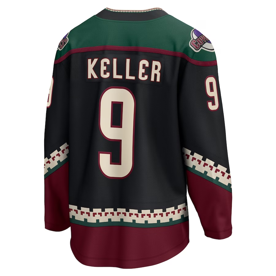 Men's Arizona Coyotes Clayton Keller Home Breakaway Jersey