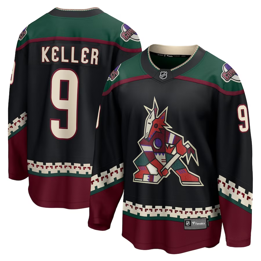 Men's Arizona Coyotes Clayton Keller Home Breakaway Jersey