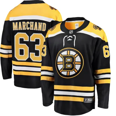Men's Brad Marchand Boston Bruins Home Breakaway Jersey 01