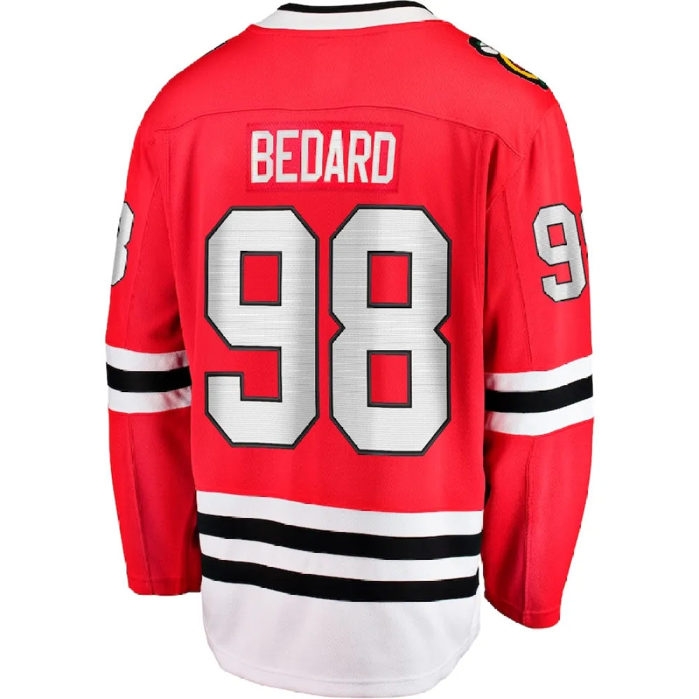 Men's Connor Bedard Chicago Blackhawks Home Breakaway Player Jersey