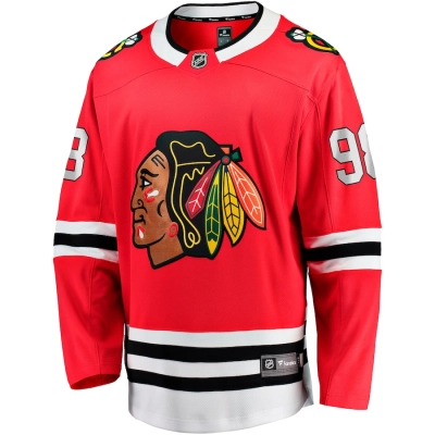 Men's Connor Bedard Chicago Blackhawks Home Breakaway Player Jersey 02