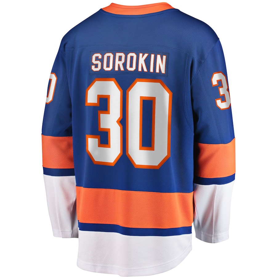 Men's Ilya Sorokin New York Islanders Home Breakaway Player Jersey
