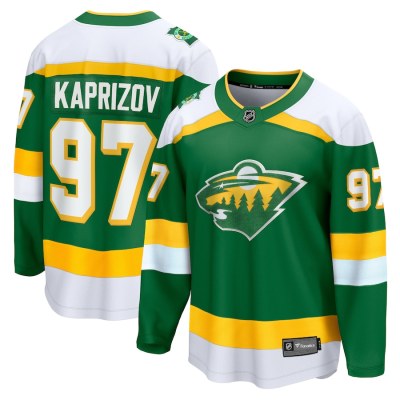 Men's Kirill Kaprizov Minnesota Wild Alternate Premier Breakaway Player Jersey 01