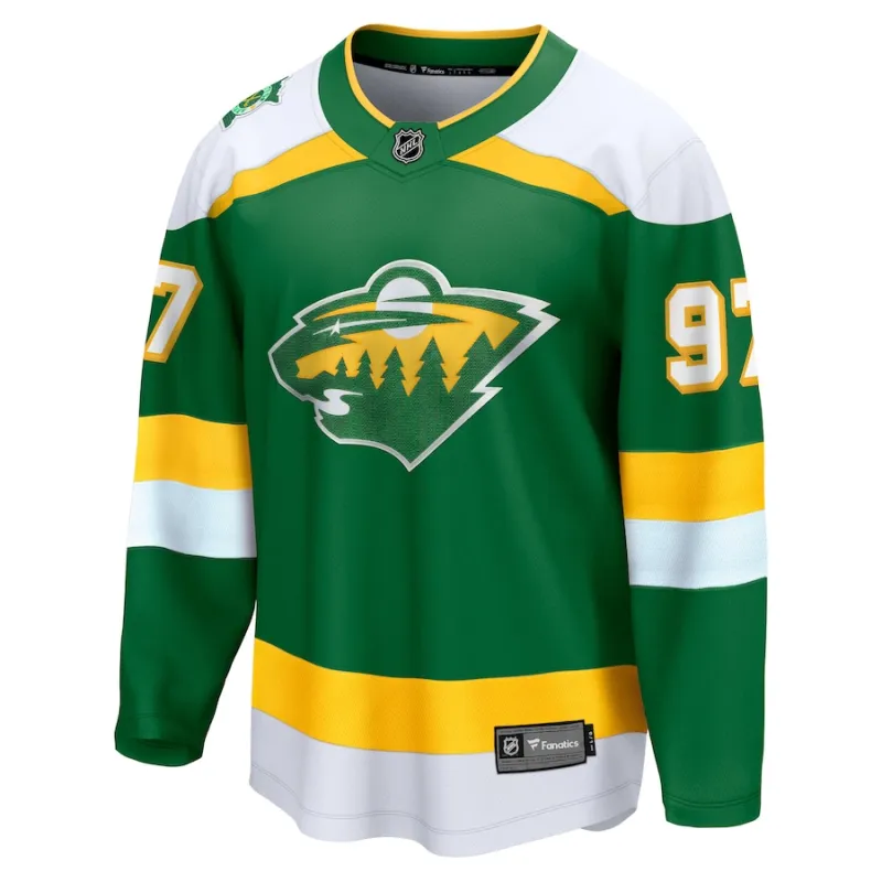 Men's Kirill Kaprizov Minnesota Wild Alternate Premier Breakaway Player Jersey