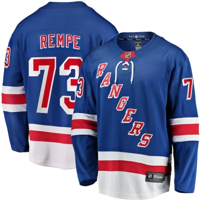 Men's Matt Rempe New York Rangers Home Breakaway Jersey 01