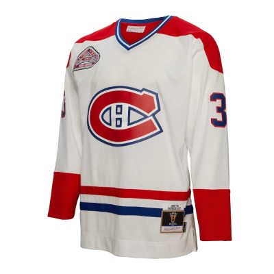 Men's Patrick Roy Montreal Canadiens 1992/93 Blue Line Player Jersey  02