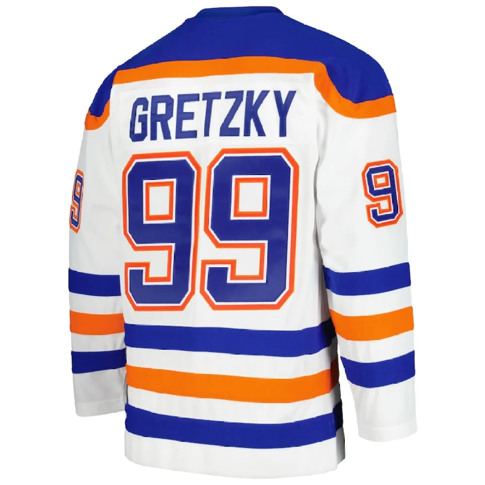 Men's Wayne Gretzky Edmonton Oilers 1986/87 Blue Line Player Jersey