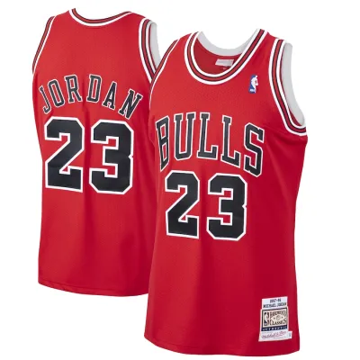 Michael Jordan Chicago Bulls 1997/98 Hardwood Classics Jersey - Scarlet 01