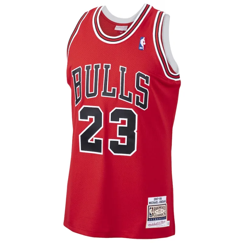 Michael Jordan Chicago Bulls 1997/98 Hardwood Classics Jersey - Scarlet