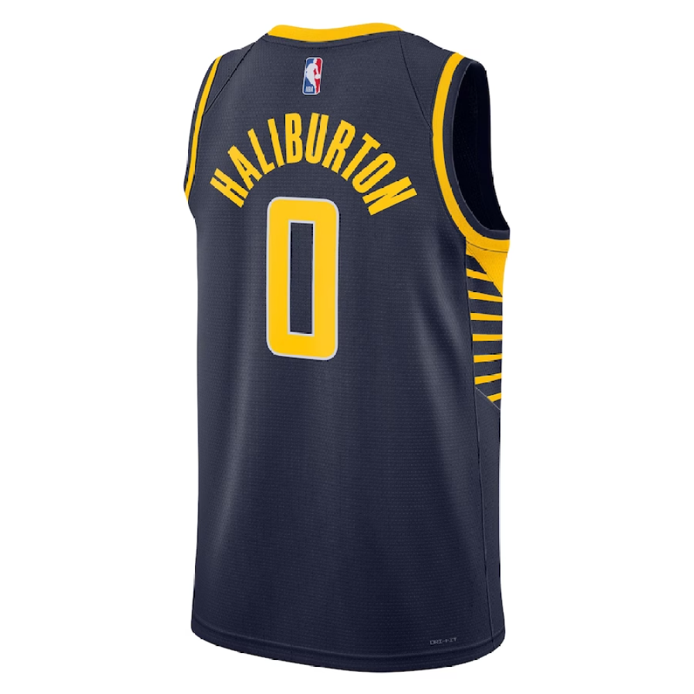 Tyrese Haliburton Indiana Pacers Unisex Swingman Jersey Icon Edition Navy