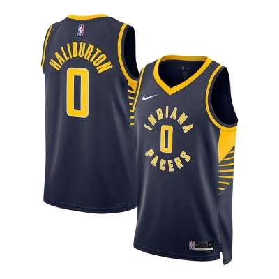 Tyrese Haliburton Indiana Pacers Unisex Swingman Jersey Icon Edition Navy 01