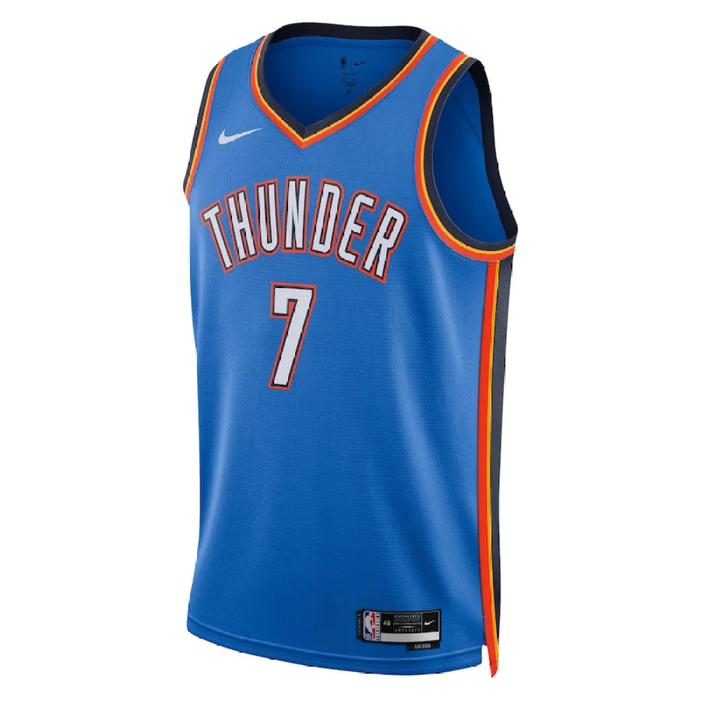 Chet Holmgren Oklahoma City Thunder Unisex 2022 NBA Draft First Round Pick Player Swingman Jersey Icon Edition Blue