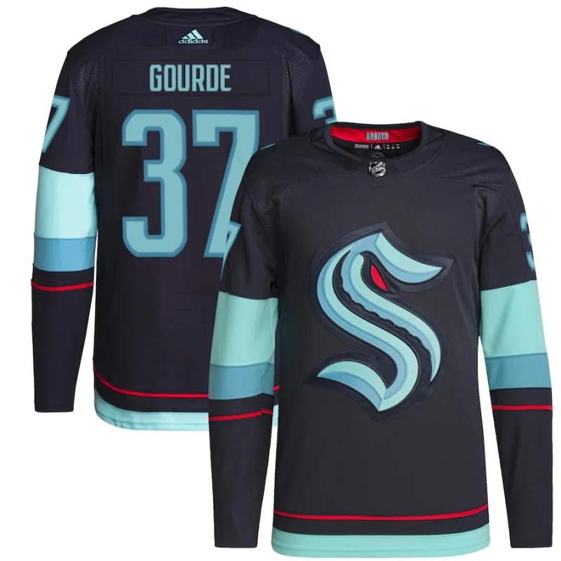 Men's Yanni Gourde Seattle Kraken Home Primegreen Player Jersey